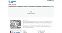 Desktop Screenshot of freseniuskabi-productpartnering.com